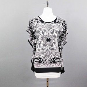 Monamie Women‎ Shirt Black Gray XS